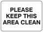 IV5297: Please keep this area clean