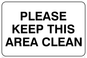IV5297: Please keep this area clean