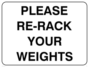 IV5298: Please re-rack your weights
