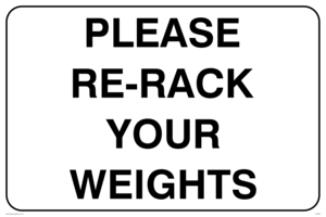IV5298: Please re-rack your weights