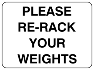 IV5298: Please re-rack your weights
