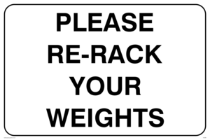IV5298: Please re-rack your weights
