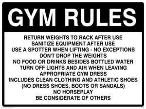 IV5300: Gym Rules