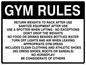 IV5300: Gym Rules