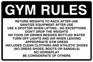 IV5300: Gym Rules