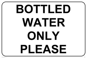 IV5307: Bottle water only