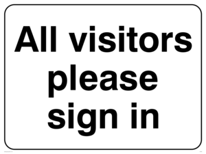 IV5462: Visitors please sign in