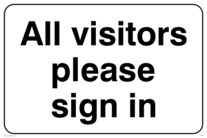 IV5462: Visitors please sign in