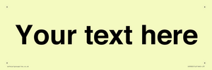 IV5902: Custom plain information sign. Black text