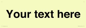 IV5902: Custom plain information sign. Black text