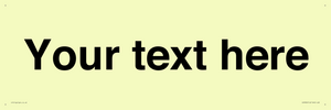 IV5902: Custom plain information sign. Black text