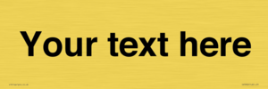 IV5902: Custom plain information sign. Black text