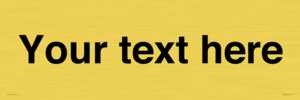IV5902: Custom plain information sign. Black text