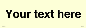 IV5902: Custom plain information sign. Black text