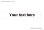 IV5902: Custom plain information sign. Black text
