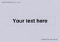 IV5902: Custom plain information sign. Black text