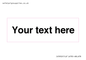 IV5902: Custom plain information sign. Black text