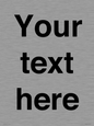 IV5902: Custom plain information sign. Black text