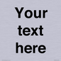 IV5902: Custom plain information sign. Black text