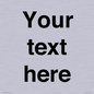 IV5902: Custom plain information sign. Black text