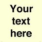 IV5902: Custom plain information sign. Black text