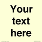 IV5902: Custom plain information sign. Black text