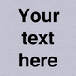 IV5902: Custom plain information sign. Black text