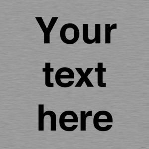 IV5902: Custom plain information sign. Black text