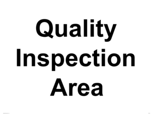 IV5919: Quality inspection area