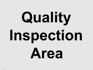 IV5919: Quality inspection area