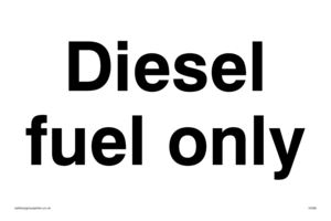 IV595: diesel fuel only