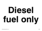 IV595: diesel fuel only
