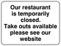 IV5967: Our restaurant is temporarily closed.