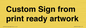 IV6101: Custom Sign - from print ready artwork