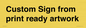 IV6101: Custom Sign - from print ready artwork