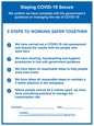 IV6105: Staying COVID-19 Secure 5 Steps to working safer together
