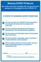 IV6105: Staying COVID-19 Secure 5 Steps to working safer together