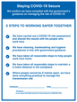 IV6105: Staying COVID-19 Secure 5 Steps to working safer together