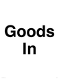 IV7001: Goods In