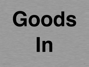 IV7001: Goods In