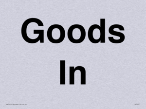 IV7001: Goods In