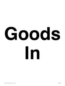 IV7001: Goods In