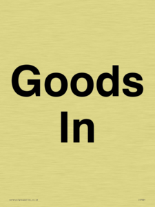 IV7001: Goods In