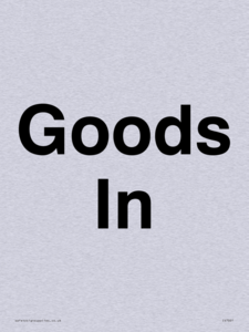 IV7001: Goods In