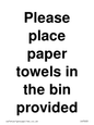 IV7003: Please place paper towels in the bin provided