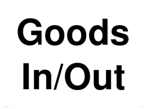 IV7004: Goods In/Out