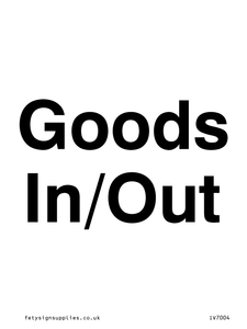 IV7004: Goods In/Out