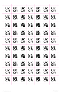 IV7049: UKCA label sheet