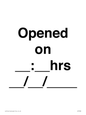 IV7068: Opened on __:__hrs __/__/____