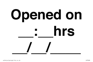 IV7068: Opened on __:__hrs __/__/____